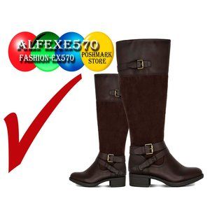 STYLE&CO Women Ashliie 50/50 Riding Boots Size- 5.5-M  COD/166
